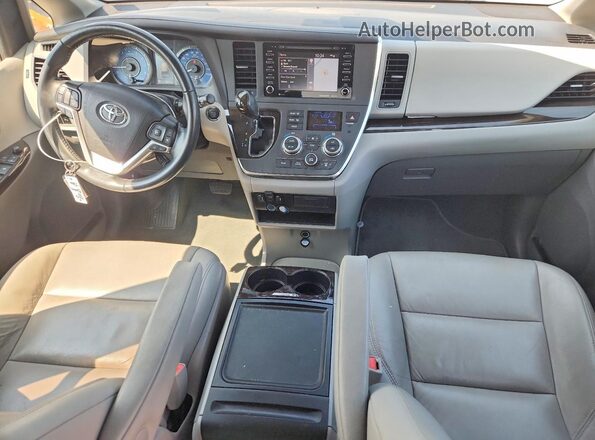 5TDYZ3DCXKS017192 2019 TOYOTA SIENNA Charcoal წინა პანელის ხედი