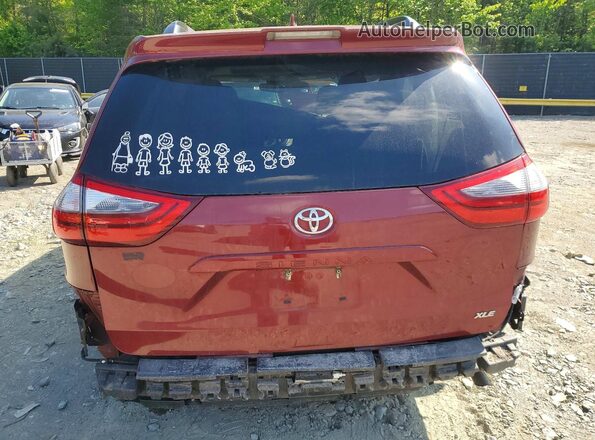 5TDYZ3DCXLS068113 2020 TOYOTA SIENNA Red Հետևի տեսք