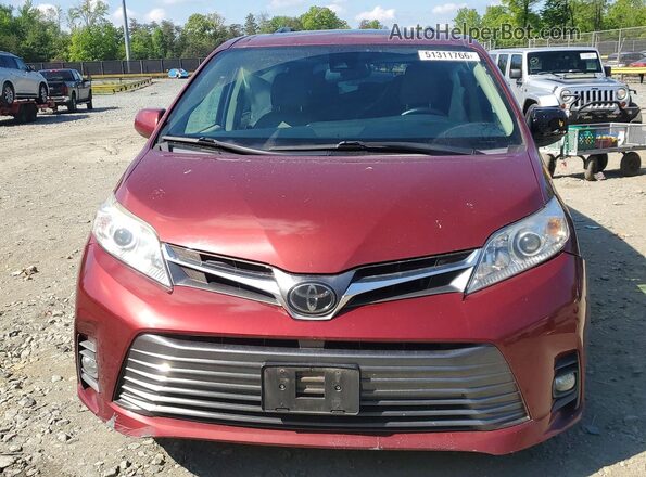 5TDYZ3DCXLS068113 2020 TOYOTA SIENNA Red Դիմացի տեսք