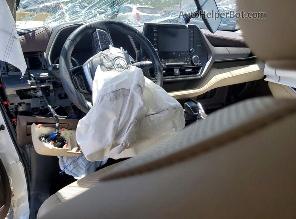 5TDYZRAH0LS004309 2020 TOYOTA HIGHLANDER White Dashboard view