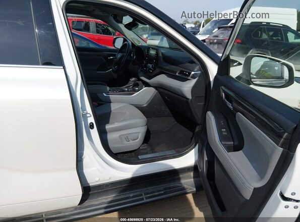 5TDYZRAH0LS028769 2020 TOYOTA HIGHLANDER White წინა სალონის ხედი