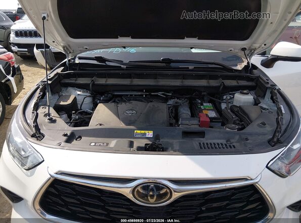 5TDYZRAH0LS028769 2020 TOYOTA HIGHLANDER White უკანა ხედი