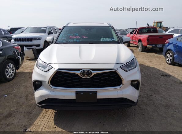 5TDYZRAH0LS028769 2020 TOYOTA HIGHLANDER White უკანა სალონის ხედი