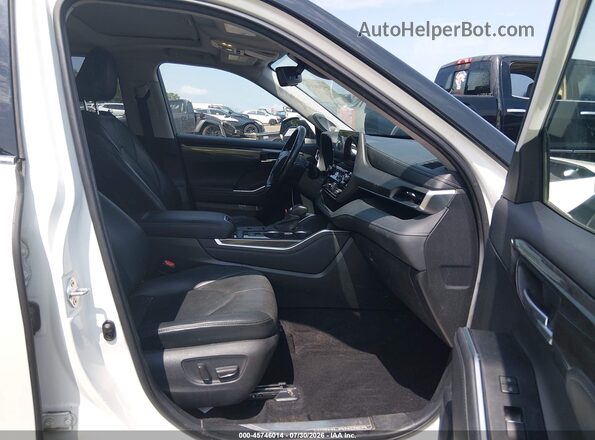 5TDYZRAH2LS016364 2020 TOYOTA HIGHLANDER White Widok wnętrza z przodu