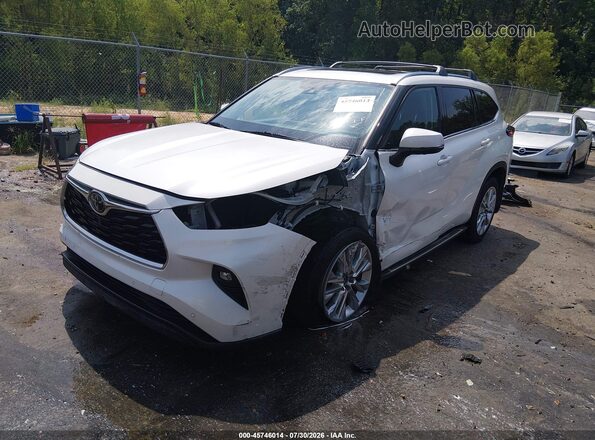 5TDYZRAH2LS016364 2020 TOYOTA HIGHLANDER White Przód lewy
