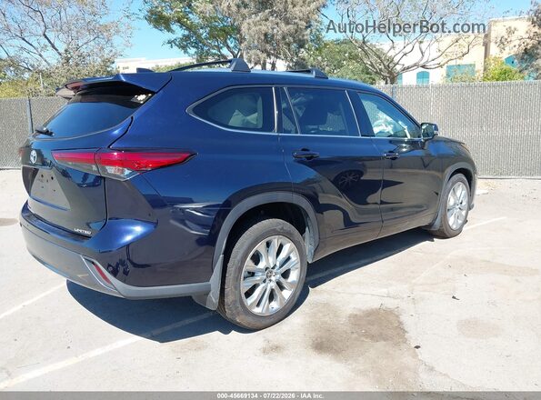 5TDYZRAH5MS080366 2021 TOYOTA HIGHLANDER Blue Հետևի աջ