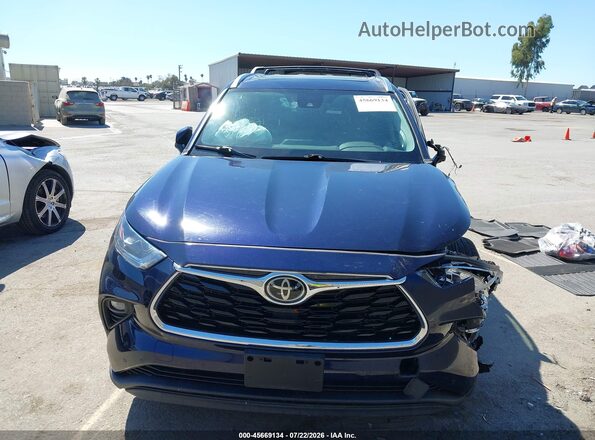 5TDYZRAH5MS080366 2021 TOYOTA HIGHLANDER Blue Սալոնի հետևի տեսք