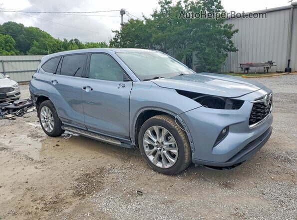 5TDYZRAH5MS084854 2021 TOYOTA HIGHLANDER Blue Передня права чверть