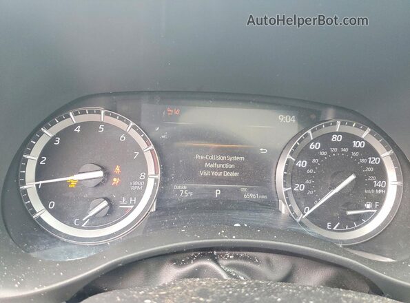5TDYZRAH5MS084854 2021 TOYOTA HIGHLANDER Blue Вид щитка приладів