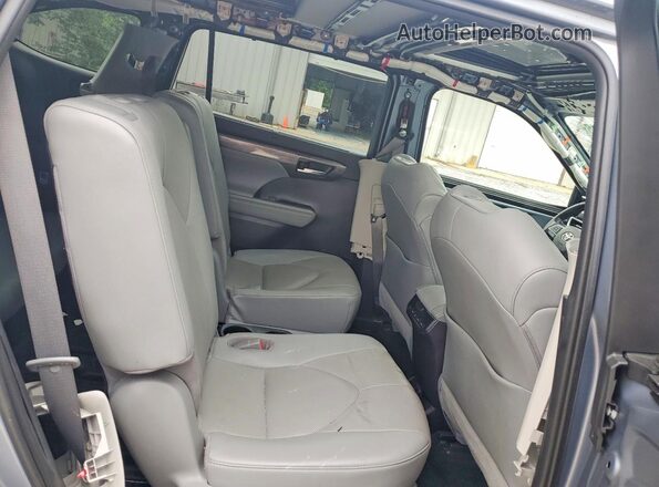 5TDYZRAH5MS084854 2021 TOYOTA HIGHLANDER Blue Вид задньої частини салону