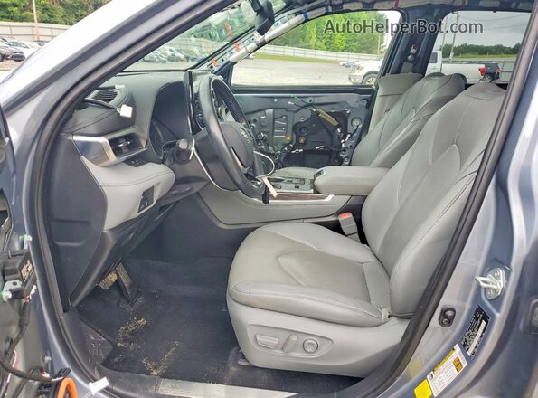 5TDYZRAH5MS084854 2021 TOYOTA HIGHLANDER Blue Вид салону спереду