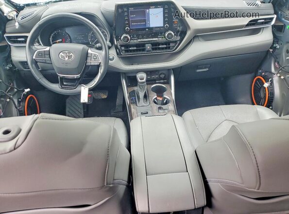 5TDYZRAH5MS084854 2021 TOYOTA HIGHLANDER Blue Вид панелі приладів