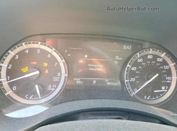 5TDYZRAH6LS016853 2020 TOYOTA HIGHLANDER White Instrument cluster view