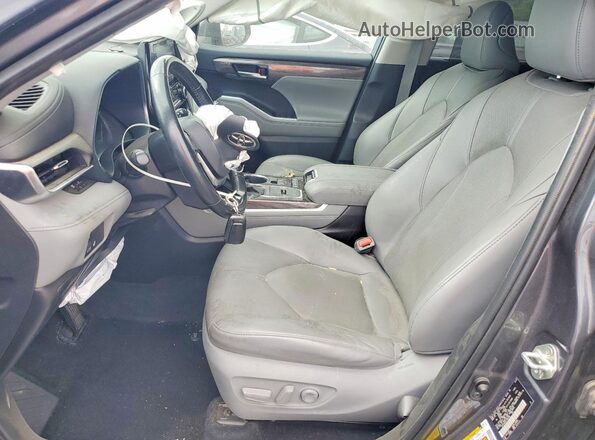 5TDYZRAH7LS024296 2020 TOYOTA HIGHLANDER Gray Vista interior delantera