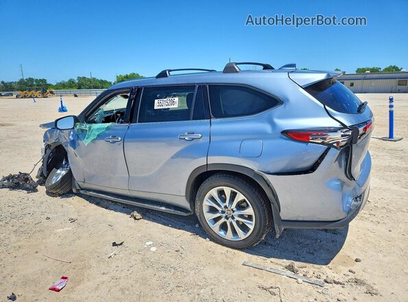 5TDYZRAH7LS029322 2020 TOYOTA HIGHLANDER Blue Trasero izquierdo