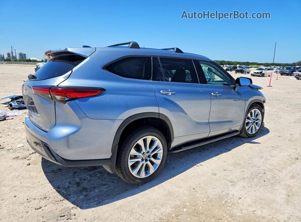 5TDYZRAH7LS029322 2020 TOYOTA HIGHLANDER Blue Trasero derecho