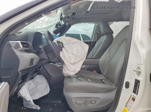 5TDYZRAH9LS023988 2020 TOYOTA HIGHLANDER White Front interior view