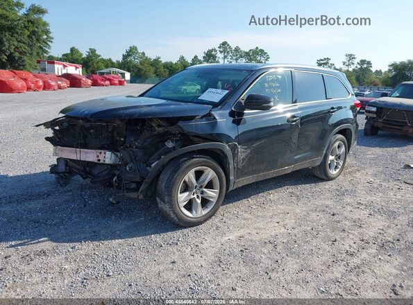 5TDYZRFH0HS203134 2017 TOYOTA HIGHLANDER Black Przód lewy