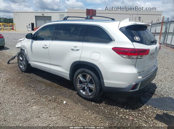 5TDYZRFH0HS234433 2017 TOYOTA HIGHLANDER Белый Задняя левая четверть