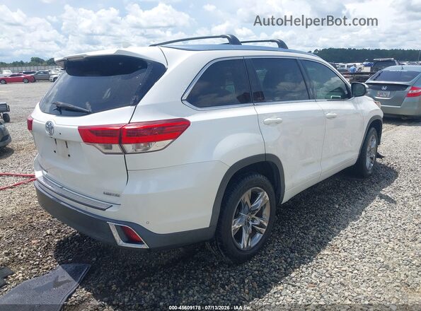 5TDYZRFH0HS234433 2017 TOYOTA HIGHLANDER Белый Задняя правая четверть