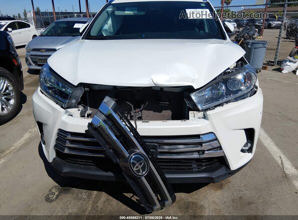 5TDYZRFH0KS348018 2019 TOYOTA HIGHLANDER White Vista frontal
