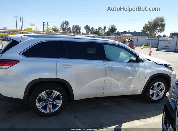 5TDYZRFH0KS348018 2019 TOYOTA HIGHLANDER White Vista interior trasera