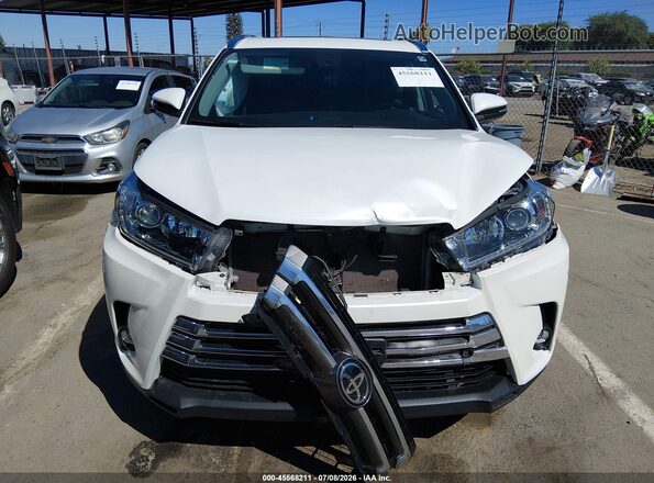 5TDYZRFH0KS348018 2019 TOYOTA HIGHLANDER White Vista del cuadro de instrumentos
