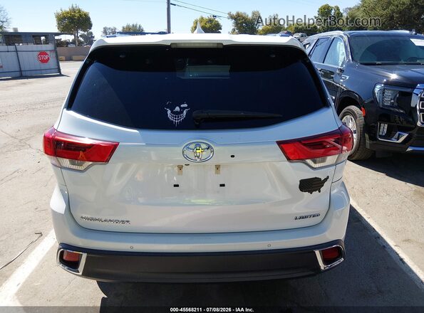 5TDYZRFH0KS348018 2019 TOYOTA HIGHLANDER White 