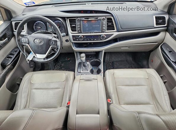 5TDYZRFH1HS204230 2017 TOYOTA HIGHLANDER Белый Вид панели приборов