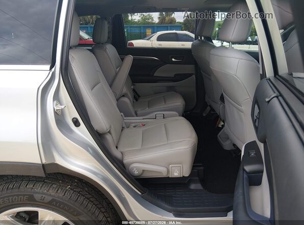 5TDYZRFH1KS355205 2019 TOYOTA HIGHLANDER Gray Vista de la etiqueta del VIN