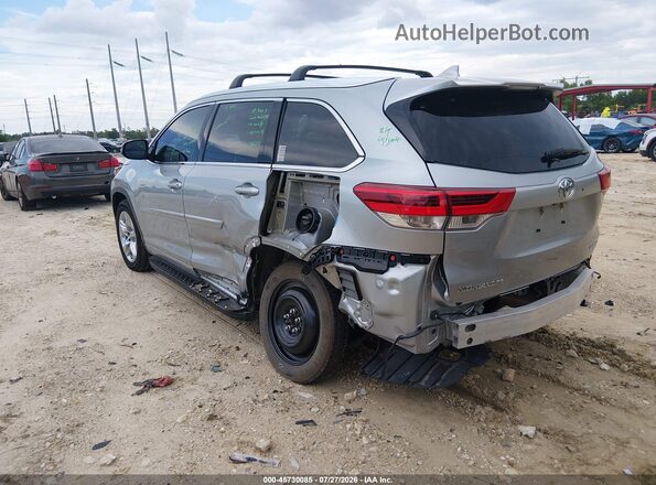 5TDYZRFH1KS355205 2019 TOYOTA HIGHLANDER Gray Trasero izquierdo