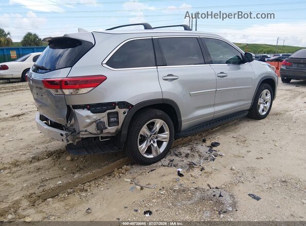 5TDYZRFH1KS355205 2019 TOYOTA HIGHLANDER Gray Trasero derecho