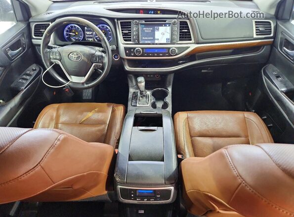 5TDYZRFH2JS266189 2018 TOYOTA HIGHLANDER White Dashboard view