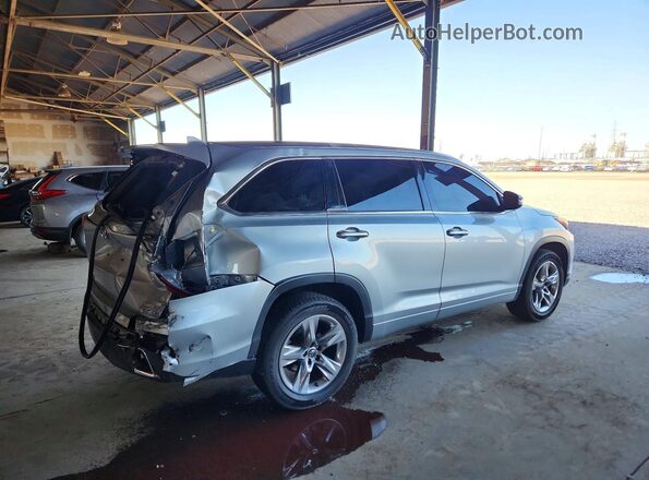 5TDYZRFH3JS239342 2018 TOYOTA HIGHLANDER Silver Trasero derecho