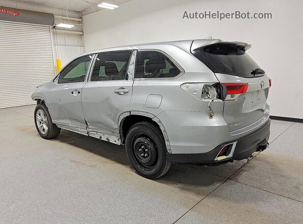 5TDYZRFH3JS246257 2018 TOYOTA HIGHLANDER Gray უკანა მარცხენა