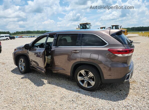 5TDYZRFH3JS253094 2018 TOYOTA HIGHLANDER Brown Rear left