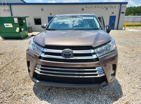 5TDYZRFH3JS253094 2018 TOYOTA HIGHLANDER Brown Front view
