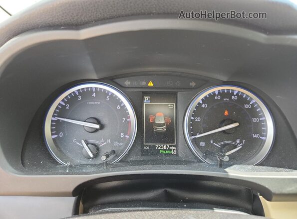5TDYZRFH3JS253094 2018 TOYOTA HIGHLANDER Brown Instrument cluster view