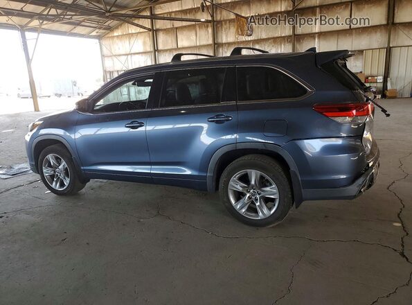 5TDYZRFH3JS275466 2018 TOYOTA HIGHLANDER Blue Tył lewy