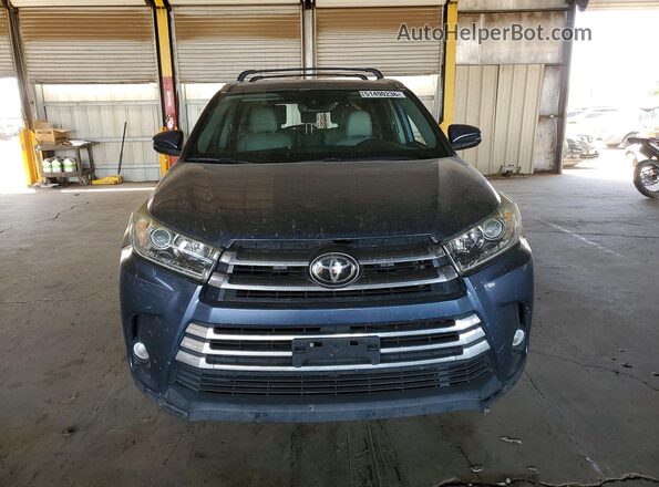 5TDYZRFH3JS275466 2018 TOYOTA HIGHLANDER Blue Widok z przodu