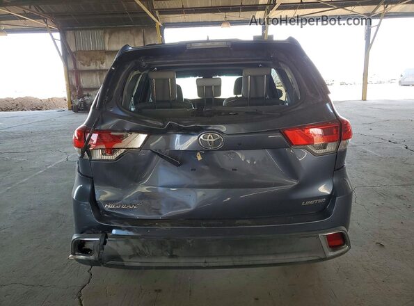 5TDYZRFH3JS275466 2018 TOYOTA HIGHLANDER Blue Widok z tyłu