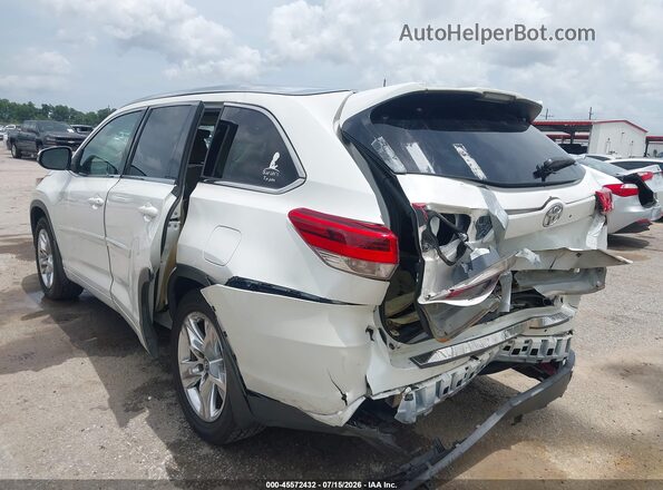 5TDYZRFH4HS198360 2017 TOYOTA HIGHLANDER White Rear left
