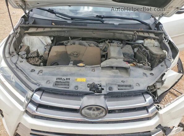 5TDYZRFH4HS206893 2017 TOYOTA HIGHLANDER White Engine compartment view