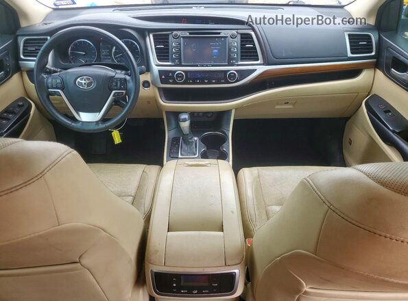 5TDYZRFH4HS206893 2017 TOYOTA HIGHLANDER White Dashboard view