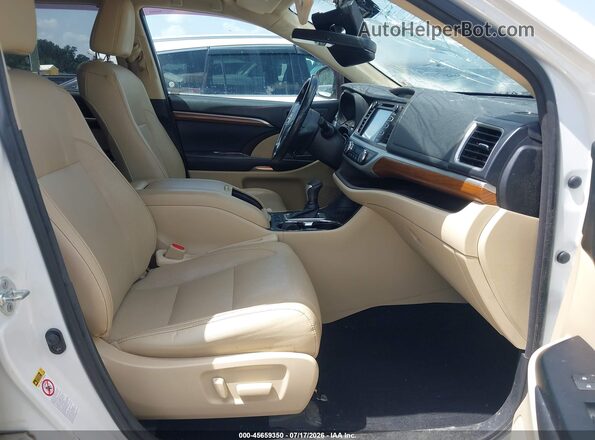 5TDYZRFH4JS242444 2018 TOYOTA HIGHLANDER White Вид салону спереду