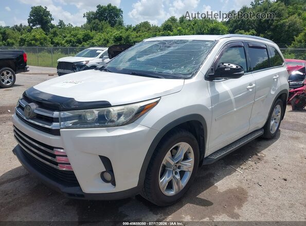 5TDYZRFH4JS242444 2018 TOYOTA HIGHLANDER White Передня ліва чверть