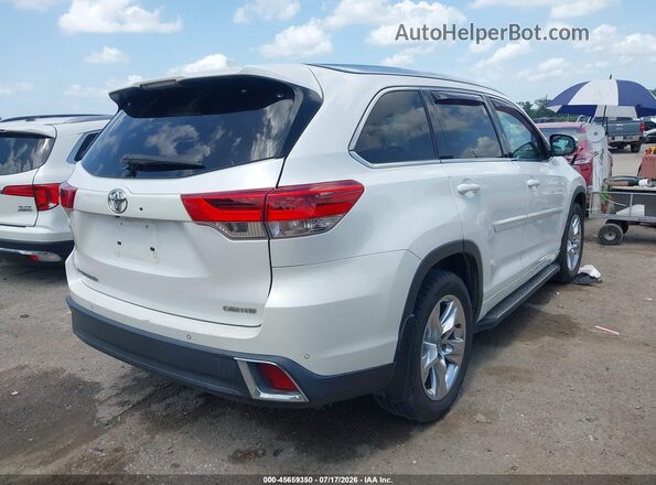 5TDYZRFH4JS242444 2018 TOYOTA HIGHLANDER White Задня права чверть