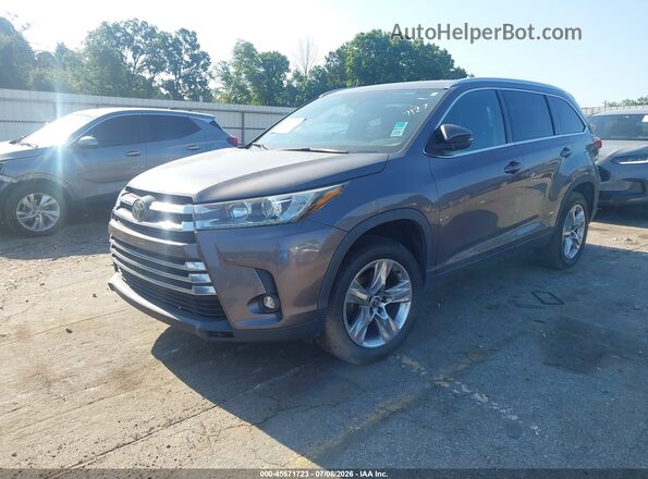 5TDYZRFH4KS317127 2019 TOYOTA HIGHLANDER Серый Передняя левая четверть