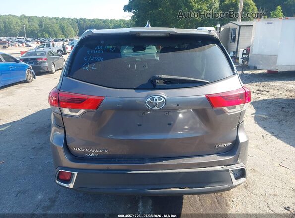 5TDYZRFH4KS317127 2019 TOYOTA HIGHLANDER Серый 