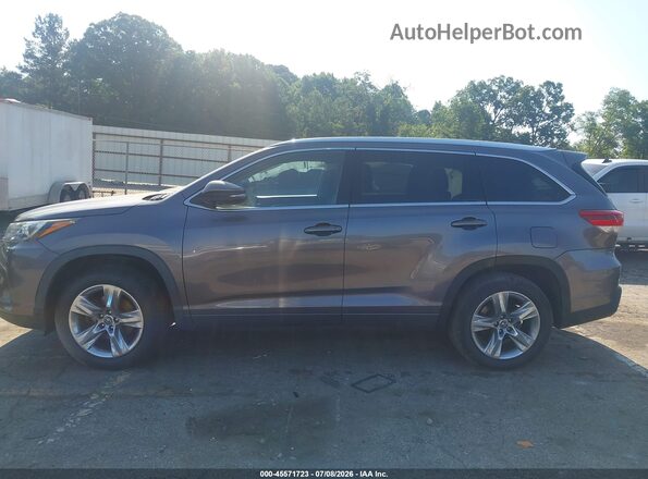5TDYZRFH4KS317127 2019 TOYOTA HIGHLANDER Серый Панорамный вид салона 360°